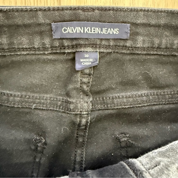 Calvin Klein High Rise‎ Demi Boot Black Stretch Jeans Women’s 30 EUC - Picture 4 of 10